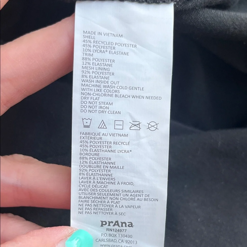 Like new Prana Black dress with built-in bra - Picture 11 of 14